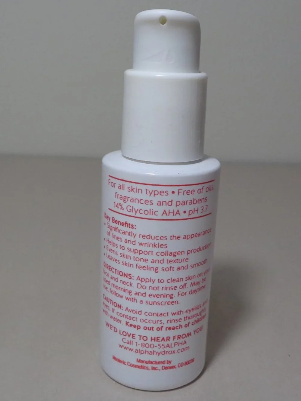 Alpha Skin Care / INTENSIVE RENEWAL SERUM / New / 2 fl. oz. / 14% Glycolic AHA